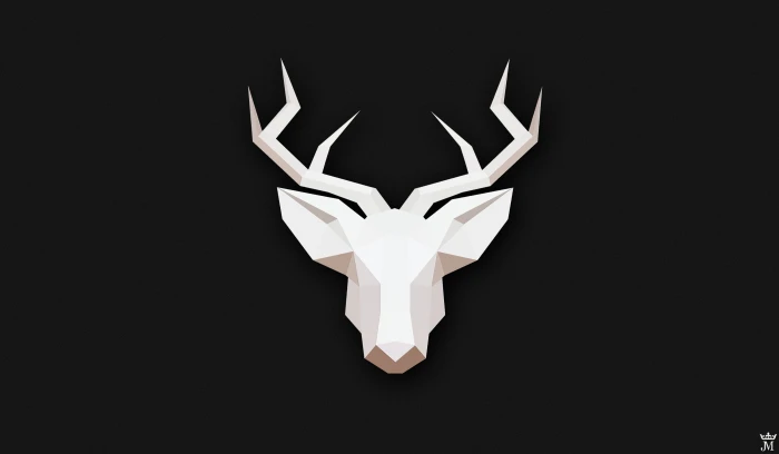 deer head illustration brown vector gray 2k