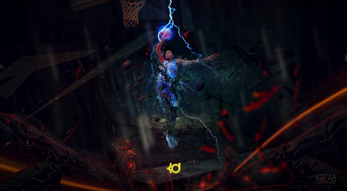 Kevin Durant digital wallpaper Sports Basketball 2k