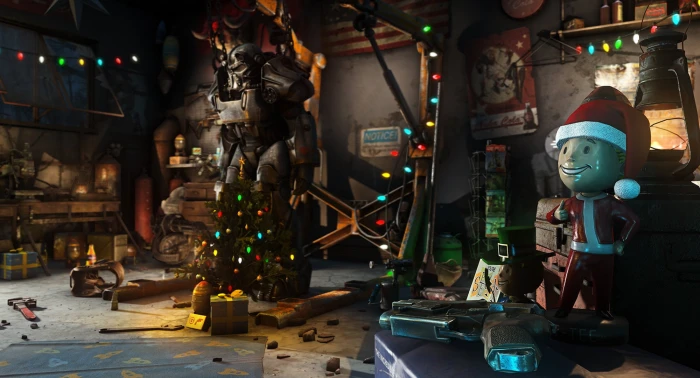 The game Christmas New year Weapons Decoration Garage 2k