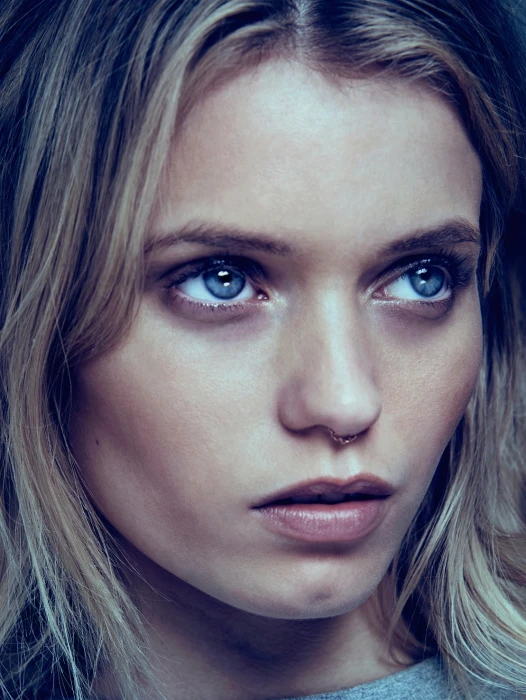 Abbey Lee Kershaw actress model face blue eyes blonde