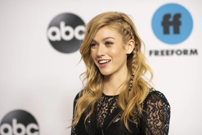 Actresses American Blonde Braid Katherine McNamara Smile 2k