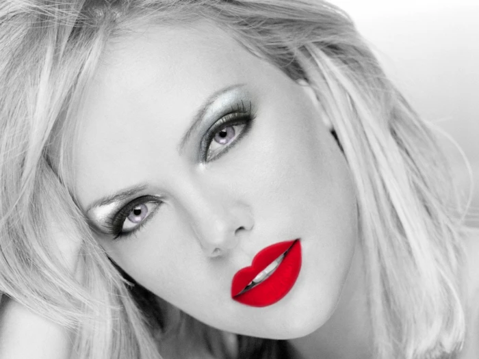 actress charlize monochrome theron women