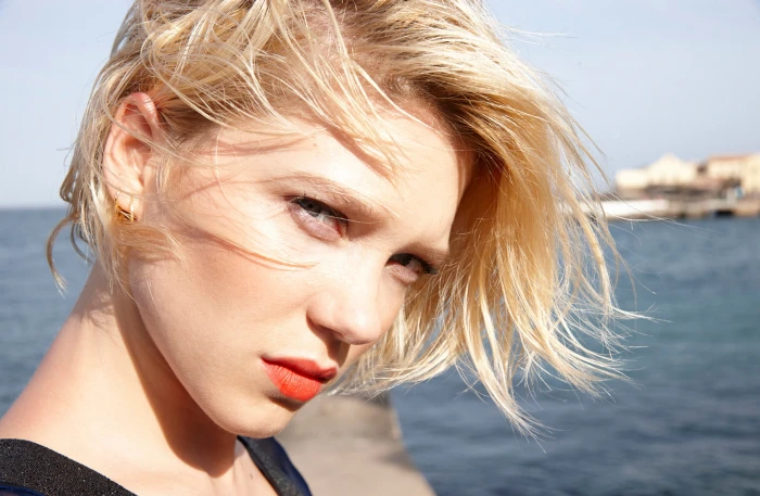 actress women French L a Seydoux headshot one person