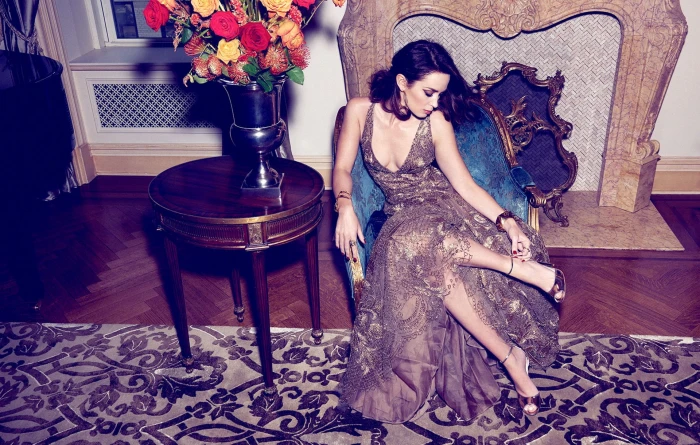 Actresses Emily Blunt British Brunette Dress