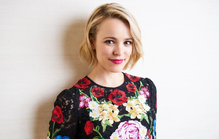 Actresses Rachel McAdams Blonde Canadian Lipstick Smile