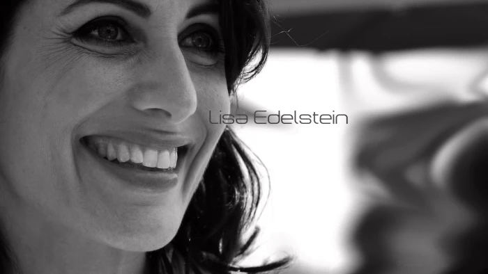 Lisa Edelstein face actress women monochrome text portrait