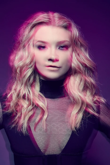 Natalie Dormer actress women black dress hair long
