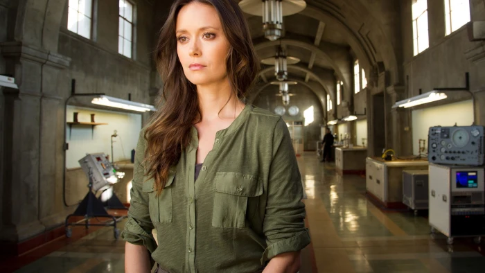 Summer Glau actress brunette one person front view standing 2k
