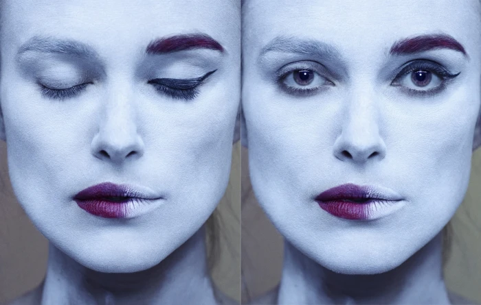 women actress brunette long hair Keira Knightley face 2k