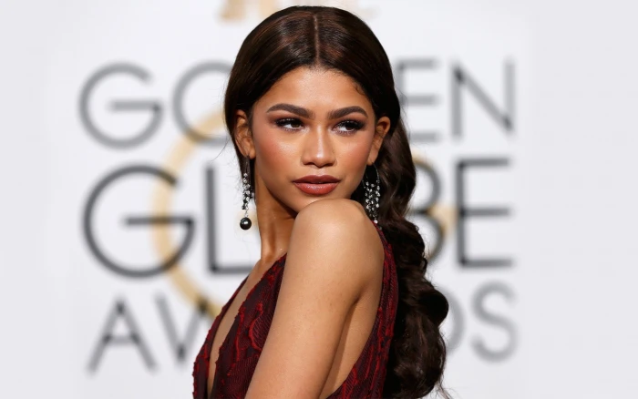 Actresses Zendaya Brown Eyes Brunette Earrings English