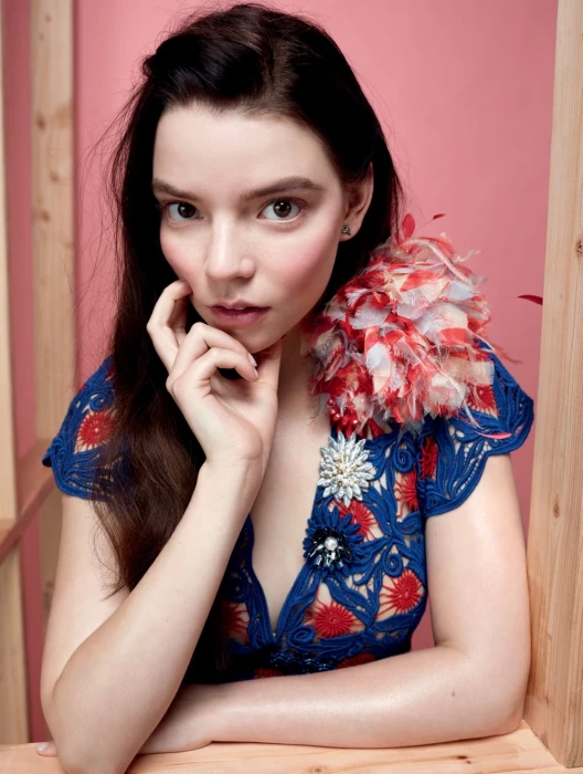 Anya Taylor Joy women actress brunette dark hair long