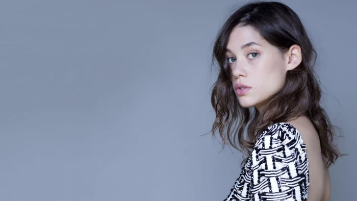 Astrid Berges Frisbey actress model women face studio shot