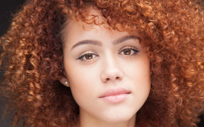 blonde women photography Nathalie Emmanuel celebrity face