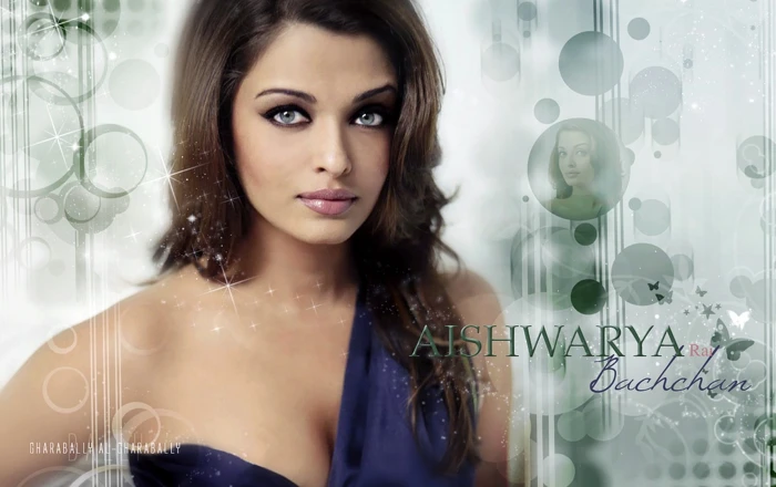 Bollywood actress Aishwarya Rai Bachchan indoors one person