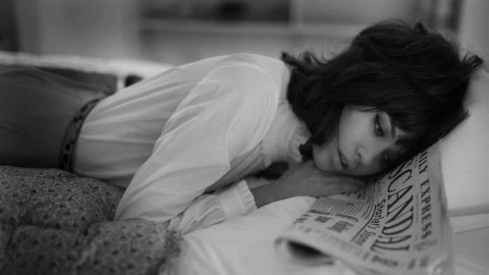 brunette monochrome green eyes Olga Kurylenko women model