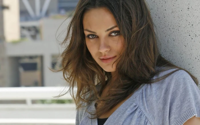 brunettes women mila kunis actress faces People Actresses HD Art