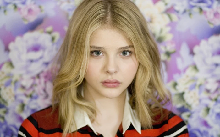 Chlo Grace Moretz blonde women actress celebrity long hair