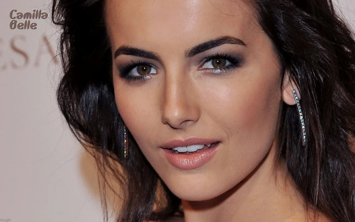 Camilla Belle women face model actress young adult beauty