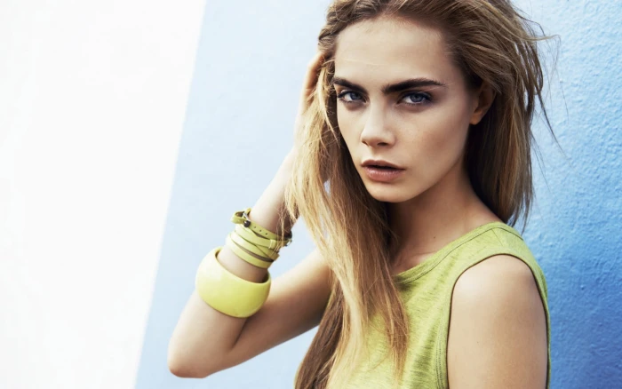 Cara Delevingne women blonde actress celebrity model beauty