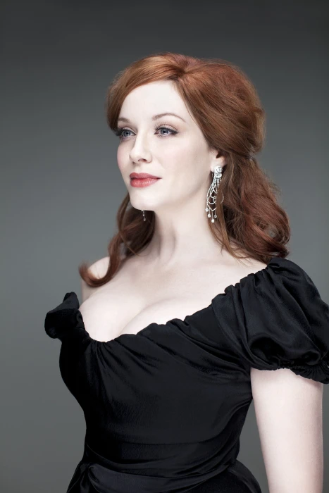 Christina Hendricks women redhead actress studio shot beauty 2k