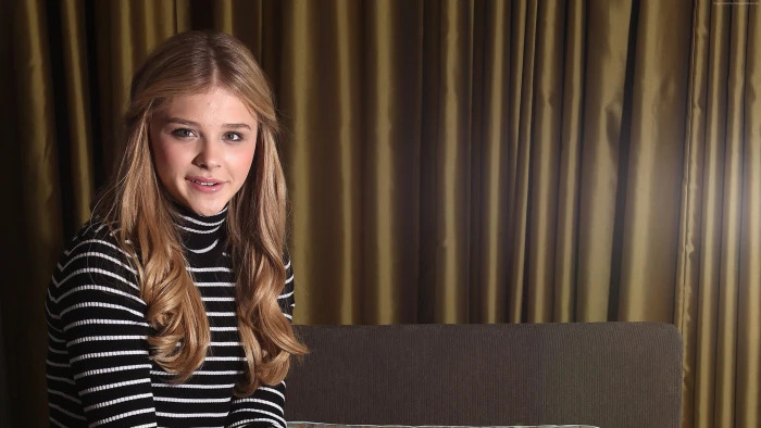 celebrity actress Chlo Grace Moretz blonde women portrait 2k