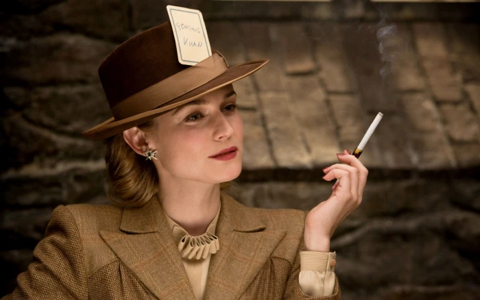 Diane Kruger women blonde actress hat cigarettes movies