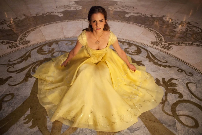 Emma Watson Hollywood Beauty and the Beast Belle dress 2k 4k 5k