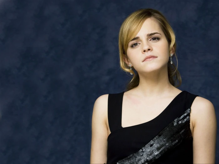 Emma Watson portrait actress celebrity women blonde looking at viewer 2k