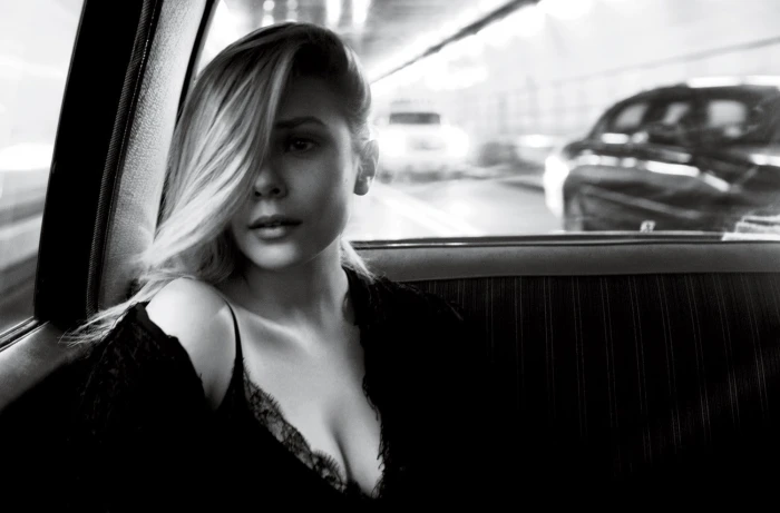 Elizabeth Olsen actress women monochrome