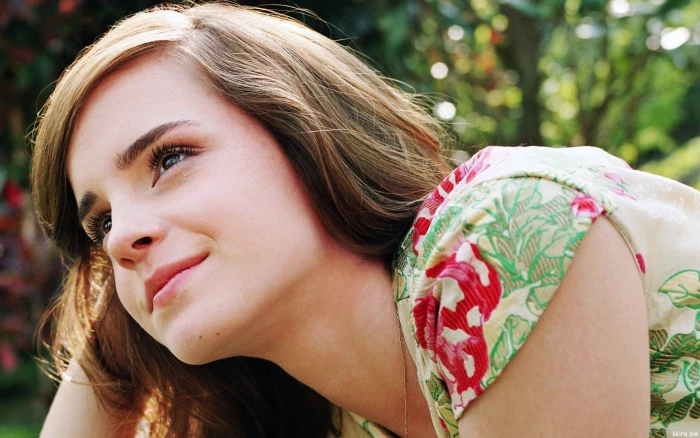 Emma Watson women actress celebrity outdoors face