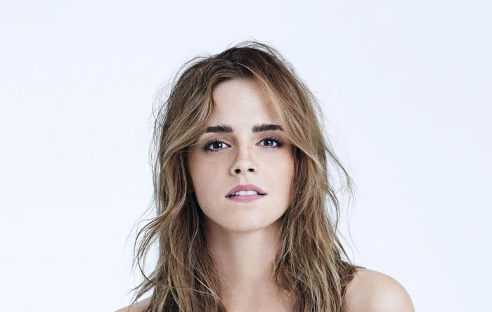 Emma Watson women face actress brunette brown eyes celebrity 2k