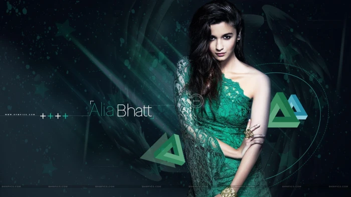 Gorgeous Alia Bhatt female celebrities bollywood actress green