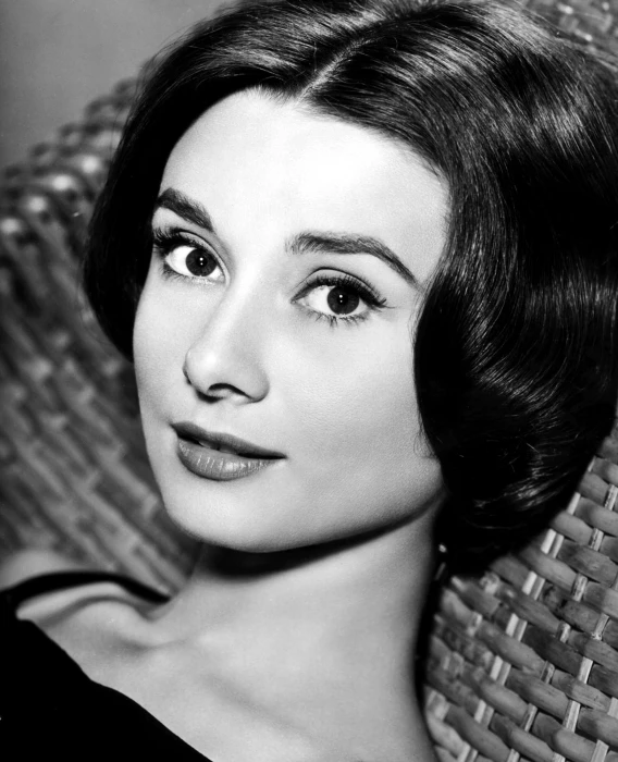 grayscale photo of woman audrey hepburn actress vintage movies