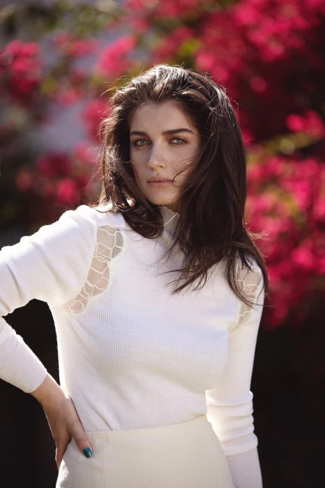 Eve Hewson women actress brunette green eyes dark hair