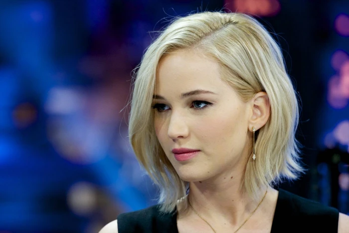 face Jennifer Lawrence actress celebrity blonde headshot 2k