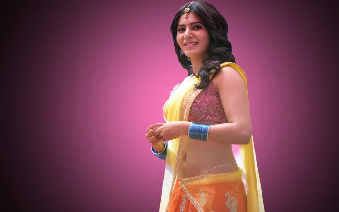 Indian Actress Samantha smiling studio shot indoors women 36