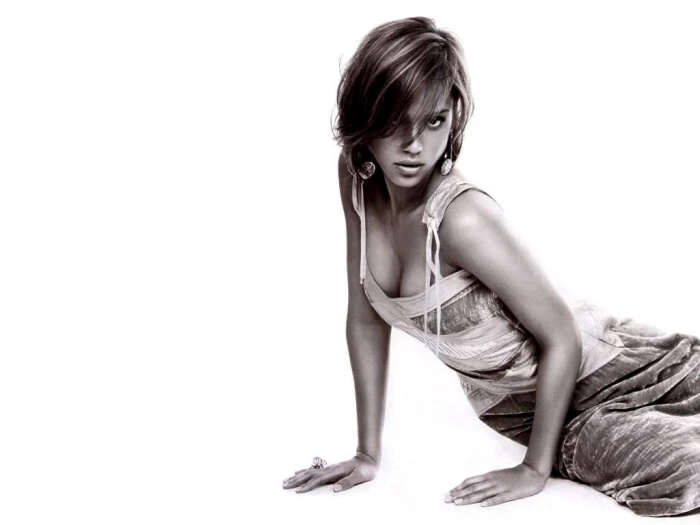 Jessica Alba women actress model white background studio shot