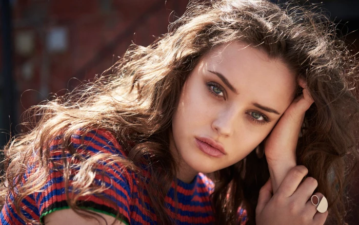katherine langford actress women portrait brunette long hair 2k