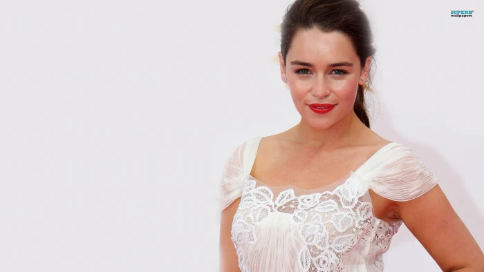 Michelle Rodriguez Emilia Clarke looking at viewer actress