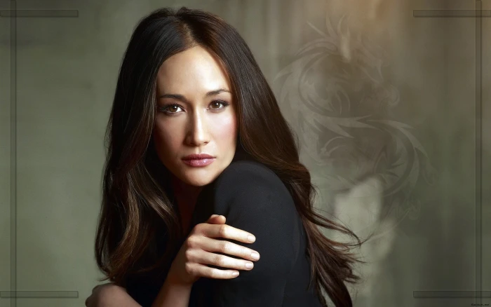Maggie Q celebrity women looking at viewer actress portrait