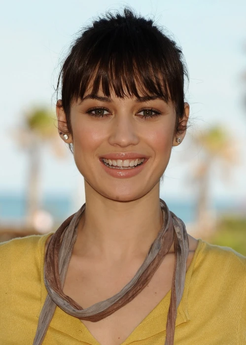 Olga Kurylenko brunette women model actress smiling portrait