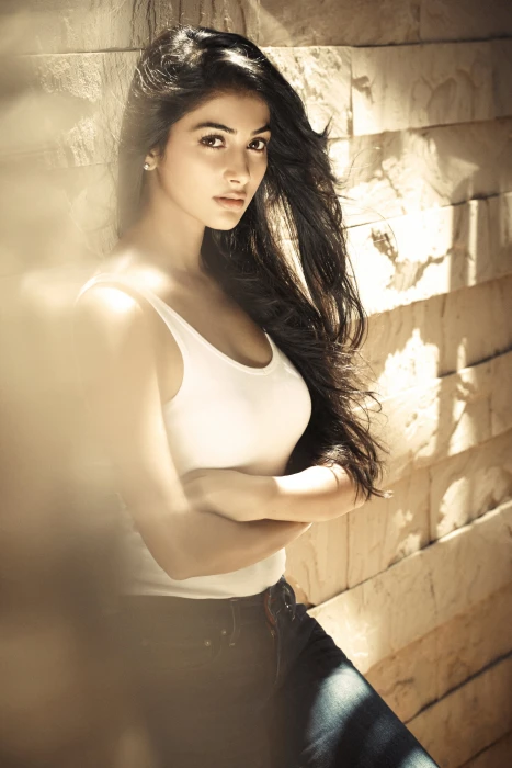 Pooja Hegde women actress model Indian brunette dark hair