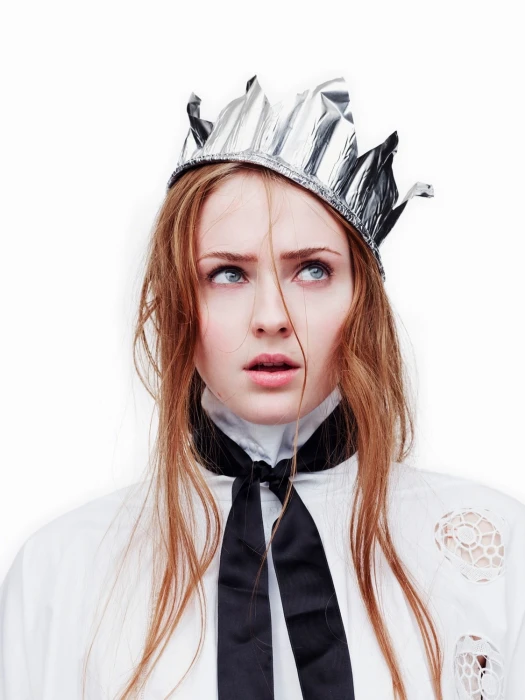 redhead blue eyes actress Sophie Turner