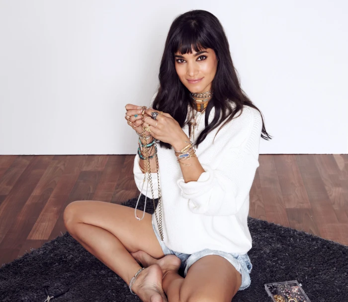 sofia boutella dancer brunette actress smiling Girls sitting 2k