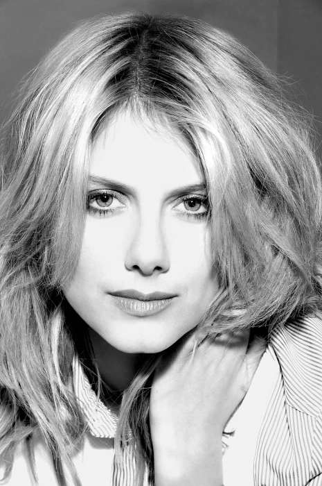 M lanie Laurent French actress monochrome portrait young adult 2k