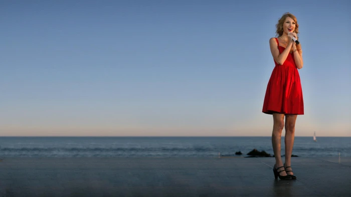 Taylor Swift Beautiful Red Dress taylor swift celebrity celebrities