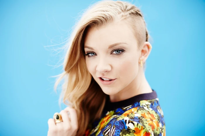 women actress blue eyes blonde Natalie Dormer 2k