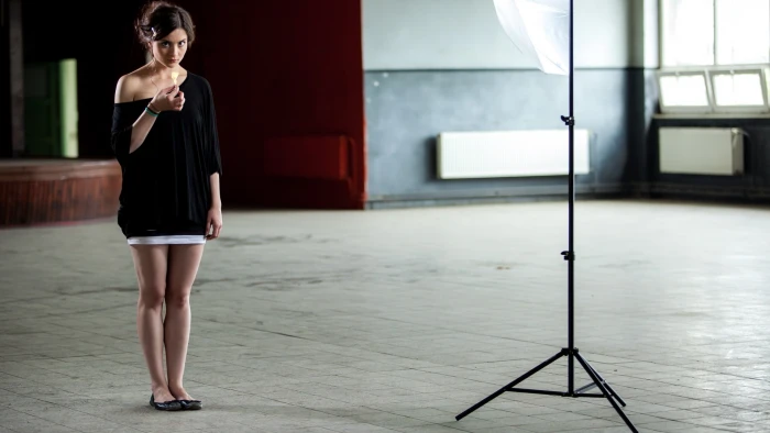 women actress brunette long hair Eva Josef kov czech