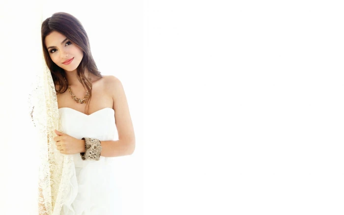 Victoria Justice women white clothing actress singer celebrity