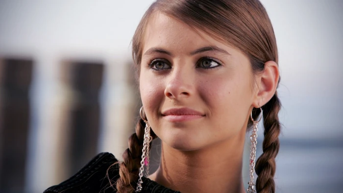 Willa Holland closeup women face outdoors braids 78